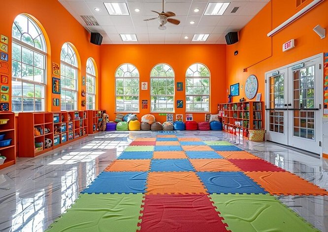 The Benefits of Vinyl Flooring in Schools and Play Areas for Children